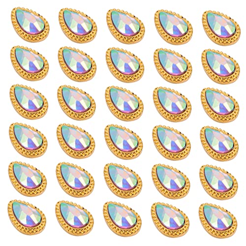 PACKOVE 3 Sätze Nagelbohrer in Tropfenform Strasssteine ​​basteln Strasssteine ​​für Nägel Nail Gems Maniküre Zubehör Aufkleber Edelsteine ​​für Nagelbolzen Strass-nagelbolzen 30 Stück * 3 von PACKOVE