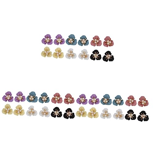 PACKOVE 3 Sätze Teiliges Perlennagelkunst Dekorationen Alloy Nagelcharms Mit Blumenstickern Und Rosé Für Diy Maniküre Und Besondere Anlässe 12 Stück * 3 PACKOVE 3 Sätze Teiliges Perlennagelkunst Dekorationen Alloy Nagelcharms Mit Blumenstickern Und Rosé Für Diy Maniküre Und Besondere Anlässe 12 Stück * 3 von PACKOVE