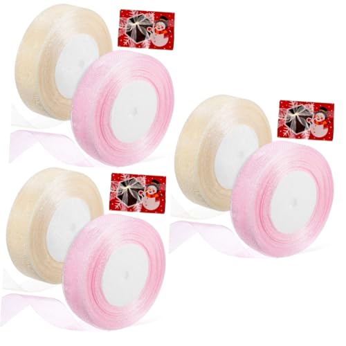 PACKOVE 3 Sätze Transparente Geschenkband Für Dekoration Verpackung Und Bastelprojekte Für Hochzeiten Weihnachten Und Besondere Anlässe Aus Hochwertigem Gefertigt 2 Rollen * 3 von PACKOVE
