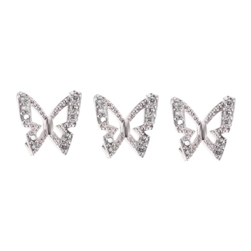 PACKOVE 3 Stück Teiliges Nail Art Dekorationen Diy Nail Art Zubehör mit Stilvollen Schmetterlingsdesigns für Hochzeiten Partys und Maniküre Silberne Strasssteine für Nagelgestaltung PACKOVE 3 Stück Teiliges Nail Art Dekorationen Diy Nail Art Zubehör mit Stilvollen Schmetterlingsdesigns für Hochzeiten Partys und Maniküre Silberne Strasssteine für Nagelgestaltung von PACKOVE