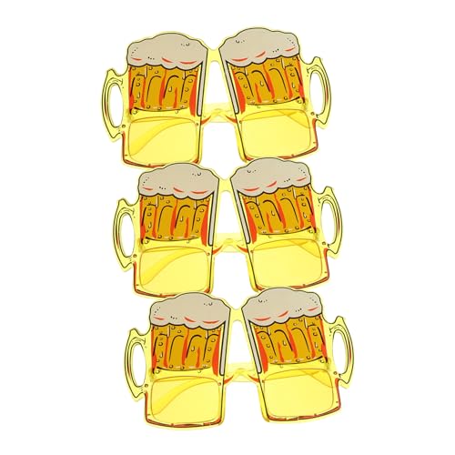 PACKOVE 3 Teiliges Oktoberfest Brillen Kreative Bierkrug Form Leichte Partybrille Stilvolle Foto Requisiten für Karneval Festivals und Mottopartys PACKOVE 3 Teiliges Oktoberfest Brillen Kreative Bierkrug Form Leichte Partybrille Stilvolle Foto Requisiten für Karneval Festivals und Mottopartys von PACKOVE