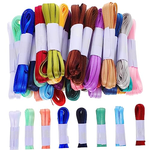 PACKOVE 30 Stück Geschenkverpackung Dunkelgrünes Band Bänder Nähen Tagging Bandumwicklung Schwarzes Band Handwerk Stoff Gestaltetes Geschenkband Geschenkband Nähband Polyester von PACKOVE