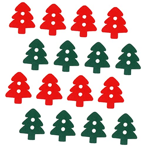 PACKOVE 300st Weihnachtsbaum-knöpfe Basteln Farbknöpfe Zum Nähen Weihnachtsknöpfe Aus Holz Weihnachtshandwerksknöpfe Holzverzierungen Für Das Handwerk Tasten Verschluss Hölzern Kleidung von PACKOVE