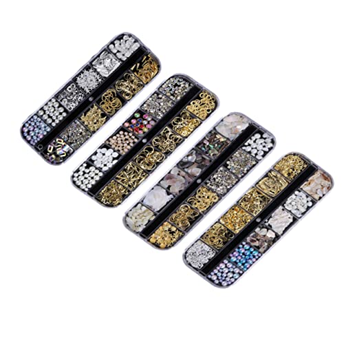 PACKOVE 4 Sätze Fächer Nagelkunst Set mit Bunten Strasssteinen und Perlen für Diy Nageldekorationen für Salon und Zuhause Vielseitig Einsetzbar für Nägel und Bastelprojekte PACKOVE 4 Sätze Fächer Nagelkunst Set mit Bunten Strasssteinen und Perlen für Diy Nageldekorationen für Salon und Zuhause Vielseitig Einsetzbar für Nägel und Bastelprojekte von PACKOVE