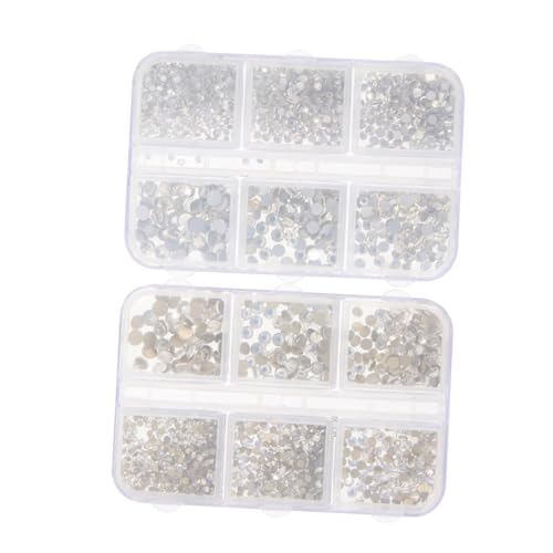 PACKOVE 4 Sätze Nailart-accessoires Mit Strasssteinen Polieren Nagel Reize Kunst Uv Nail Decoration Maniküreset Strasssteine ​​für Diy Nägel Handwerk Strassanhänger Für Nägel Pp 2boxen*4 von PACKOVE