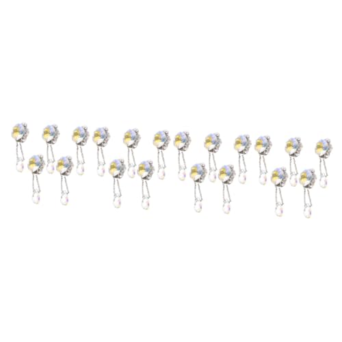 PACKOVE 4 Sätze Nailart-diamant-anhänger Polieren Dekoration Reize Nägel Charme Lieferungen Für Nail Decoration Nail Charms Nagelbolzen Anhänger Nagel Diy Charms Glas Kristall 5 Stück * 4 von PACKOVE