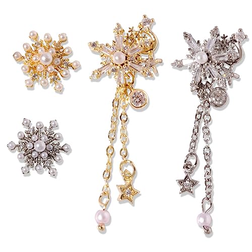 PACKOVE 4 Stück Charms Nail Art Schmuck für DIY Maniküre Feste und Besondere Anlässe Einfache Anwendung für Natürliche und Künstliche Nägel PACKOVE 4 Stück Charms Nail Art Schmuck für DIY Maniküre Feste und Besondere Anlässe Einfache Anwendung für Natürliche und Künstliche Nägel von PACKOVE