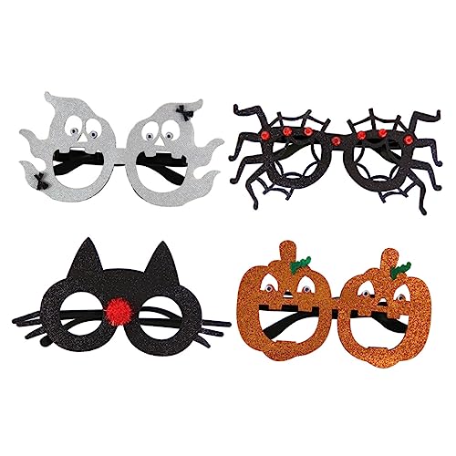PACKOVE 4 Stück Teiliges Halloween Party Brillenset Lustige Cosplay Requisiten Leichtes Langlebiges Kunststoffmaterial für Halloween Kostüme und Fotospaß PACKOVE 4 Stück Teiliges Halloween Party Brillenset Lustige Cosplay Requisiten Leichtes Langlebiges Kunststoffmaterial für Halloween Kostüme und Fotospaß von PACKOVE