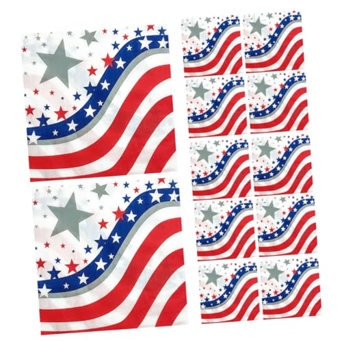 PACKOVE 40 Blatt Patriotische Serviette Schüttgut Hochzeit thematisiert party zubehör party servietten Muster zum Unabhängigkeitstag Geschmeidiges Seidenpapier jungfräulicher Zellstoff PACKOVE 40 Blatt Patriotische Serviette Schüttgut Hochzeit thematisiert party zubehör party servietten Muster zum Unabhängigkeitstag Geschmeidiges Seidenpapier jungfräulicher Zellstoff von PACKOVE
