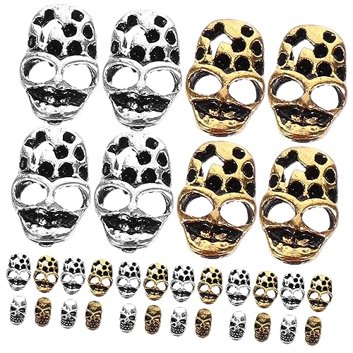 PACKOVE 40Stücke Nagelschädel Ornamente Vintage Nagelanhänger für DIY Maniküre Dekoration für Halloween und Karneval für Nägel Kunsthandwerk und Mehr PACKOVE 40Stücke Nagelschädel Ornamente Vintage Nagelanhänger für DIY Maniküre Dekoration für Halloween und Karneval für Nägel Kunsthandwerk und Mehr von PACKOVE