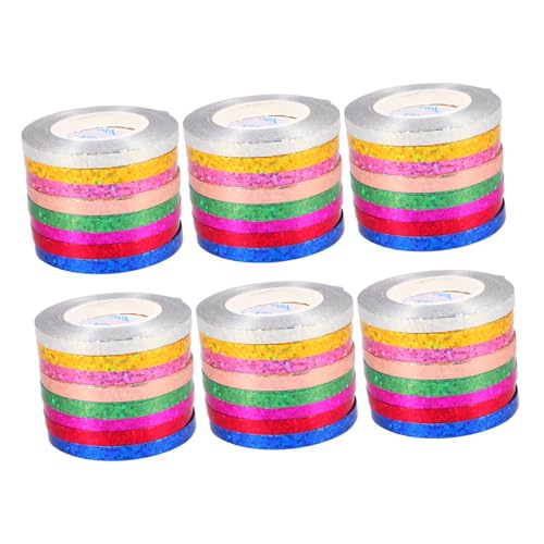 PACKOVE 48 Rollen Party Ballonband Geschenkband Kräuselband Zum Basteln Geburtstagsband Kräuselbänder Feiertags Kräuselband Geschenkband Aus Kunststoff von PACKOVE