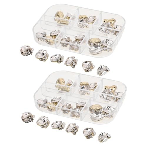 PACKOVE 48 Stück Teiliges Glas Transparente Flatback Charms Langlebig Glänzend Vielseitig Einsetzbar für DIY Nagelkunst Schmuckherstellung und Tägliche Anwendung PACKOVE 48 Stück Teiliges Glas Transparente Flatback Charms Langlebig Glänzend Vielseitig Einsetzbar für DIY Nagelkunst Schmuckherstellung und Tägliche Anwendung von PACKOVE