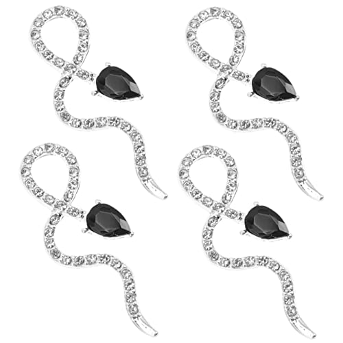 PACKOVE 4Stücke Schlangen Nageldekoration Maniküre Charms Glänzende Nail Art Ornamente für DIY Nagelkunst Metallstrasssteine für Designs und Eleganten Look PACKOVE 4Stücke Schlangen Nageldekoration Maniküre Charms Glänzende Nail Art Ornamente für DIY Nagelkunst Metallstrasssteine für Designs und Eleganten Look von PACKOVE