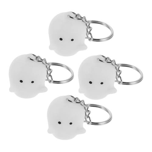 PACKOVE 4stücke Leuchtender Schlüsselanhänger Halloween-schlüsselring Im Dunkeln Leuchtend Für Taschen Rucksäcke Und Schlüssel von PACKOVE
