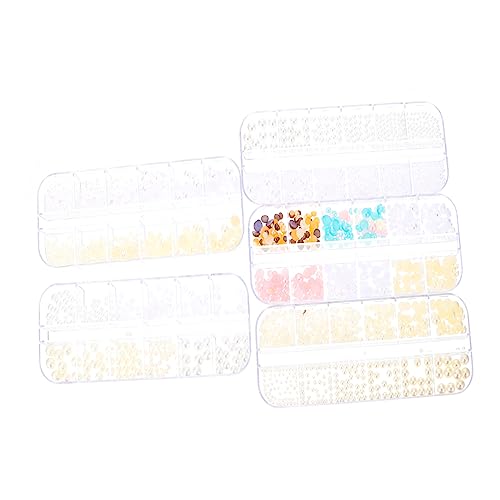 PACKOVE 5 Boxen Perlen Nail Art Dekoration Charmante Maniküre Zubehör für Kreative Nageldesigns Langlebig und Leicht für Besondere Anlässe und Einfache Anwendung PACKOVE 5 Boxen Perlen Nail Art Dekoration Charmante Maniküre Zubehör für Kreative Nageldesigns Langlebig und Leicht für Besondere Anlässe und Einfache Anwendung von PACKOVE