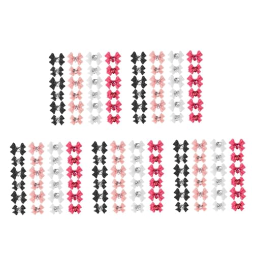 PACKOVE 5 Sätze Bogen Nagel Dekoration Strass- Hallo Strasssteine ​​für Nägel Maniküre Diy Charms Rosa Strass-anhänger Für Nägel Schmetterling Charme Glas Kristall 40 Stück * 5 von PACKOVE