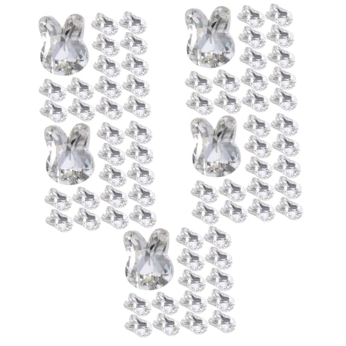 PACKOVE 5 Sätze Nagel Diamant Schmuck Nagel Strasssteine ​​Für Erwachsene Hallo Schillernde Strass Dekorationen Für Nägel Nagel Edelsteine Nagel Zubehör Nagel 20 Stück * 5 von PACKOVE