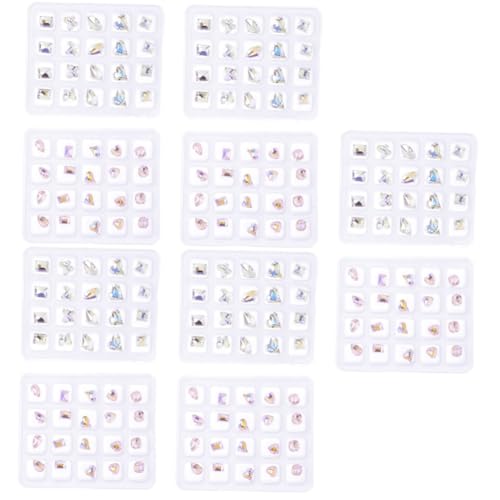 PACKOVE 5 Sätze Spezielles Diamant -set Nagelsteine Strasssteine für Nägel Lieferungen Bausätze Zubehör Für Maniküre Hochzeit Reiz Hotfix Nagelzubehör Bausatz Bunt Plastik 40 Stück * 5 PACKOVE 5 Sätze Spezielles Diamant -set Nagelsteine Strasssteine für Nägel Lieferungen Bausätze Zubehör Für Maniküre Hochzeit Reiz Hotfix Nagelzubehör Bausatz Bunt Plastik 40 Stück * 5 von PACKOVE