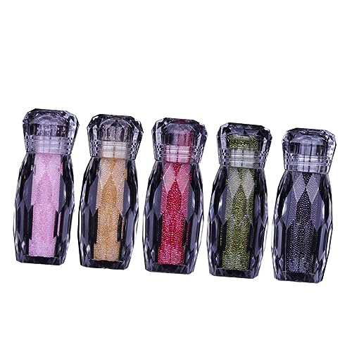 PACKOVE 5 Stück Nagel-Mikrobohrer mehrfarbige Nageldekore Nagel Kunst Dekoration Nagel mit Strass Zubehör für Nagelkunst Kristalle Mehrfarbige Strasssteine Maniküre Nagel Nägeldekoration von PACKOVE