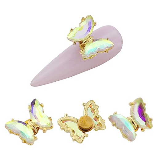 PACKOVE 5 Stück Rotierende Schmetterlingspanzerdekoration Charme Strass-nagel-edelsteine Strasssteine für Nägel Zubehör Reiz Nageljuwelen Nagel Charms Nailart-strasssteine Legierung PACKOVE 5 Stück Rotierende Schmetterlingspanzerdekoration Charme Strass-nagel-edelsteine Strasssteine für Nägel Zubehör Reiz Nageljuwelen Nagel Charms Nailart-strasssteine Legierung von PACKOVE