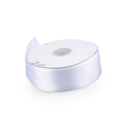 PACKOVE 50M Geschenkband Weißes Grosgrain Ribbon Für Geschenkverpackungen Bastelprojekte Und Dekorationen Hochwertiges Curling Band Für Schleifen von PACKOVE