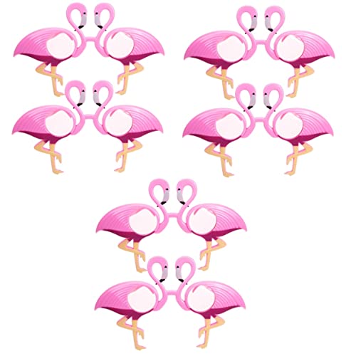 PACKOVE 6 Paare Partybrille Rosa Flamingo Rosa Brille Neuheit Brillen Bulk-sonnenbrille Für Erwachsene Wassermelonen-gastgeschenke Hawaii-party-brille Kind Tragbar Plastik Hawaii-strand von PACKOVE