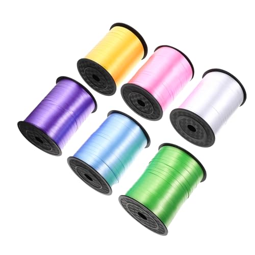 PACKOVE 6 Rollen Curling Bänder Dekorative Geschenkband für Partys Vielseitige Bindebänder und Hochzeiten und Dekorationen von PACKOVE