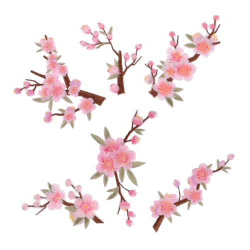 PACKOVE 6 Stück Teiliges Pflaumenblüten Stoffaufnäher mit Bügel Kleberückseite Blumen Stickapplikationen für Kleidung Taschen Hüte Vielseitig für Diy-nähreparatur und Dekoration PACKOVE 6 Stück Teiliges Pflaumenblüten Stoffaufnäher mit Bügel Kleberückseite Blumen Stickapplikationen für Kleidung Taschen Hüte Vielseitig für Diy-nähreparatur und Dekoration von PACKOVE