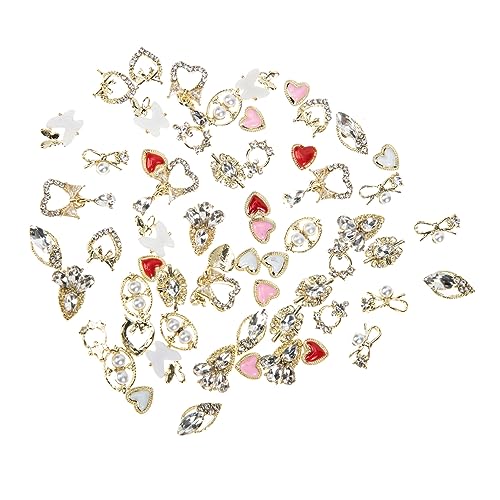 PACKOVE 60Stücke Kawaii Nagelzauber DIY Nagelornamente Legierte Manikürezubehör für Nageldesigns zu Hause Langlebig und Elegant Nagelkunstliebhaber von PACKOVE