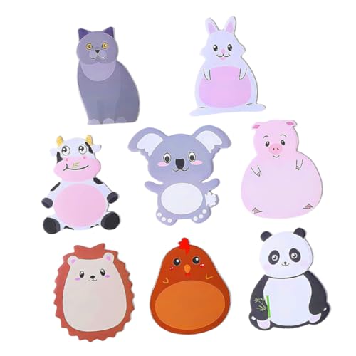 PACKOVE 8 Seitenmarkierungen Süßes Stationäres Kawaii Schulmaterial Süße Schulsachen Notizblock Süß Haftnotizblock Mit Tiermotiv Klebestreifen Papier PACKOVE 8 Seitenmarkierungen Süßes Stationäres Kawaii Schulmaterial Süße Schulsachen Notizblock Süß Haftnotizblock Mit Tiermotiv Klebestreifen Papier von PACKOVE