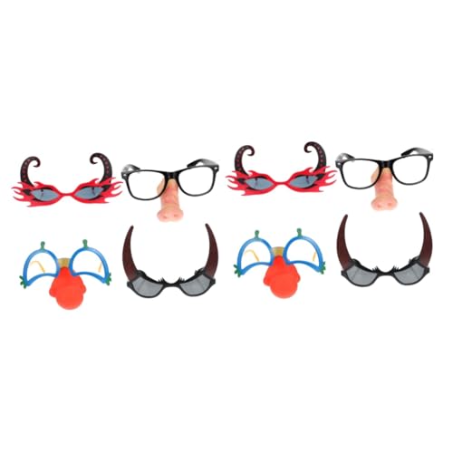 PACKOVE 8 Stk Partybrille flippige Sonnenbrille Halloween-Requisiten karneval brille Clown von PACKOVE