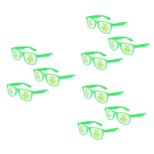 PACKOVE 9 Stk lustige Brille faschingsbrille karnevalsbrille Brille mit irischer Flagge lustige Kostümbrille schnapsgläser Cosplay-Party-Brille Partybrille Perlmutt Requisiten Sonnenbrille von PACKOVE