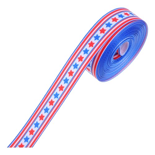 PACKOVE American Star Ribbon Patriotisches Band Bänder Zum Basteln Ballonband Patriotische Schleife Patriotisches Dekorationsband Geschenkband Polyester von PACKOVE