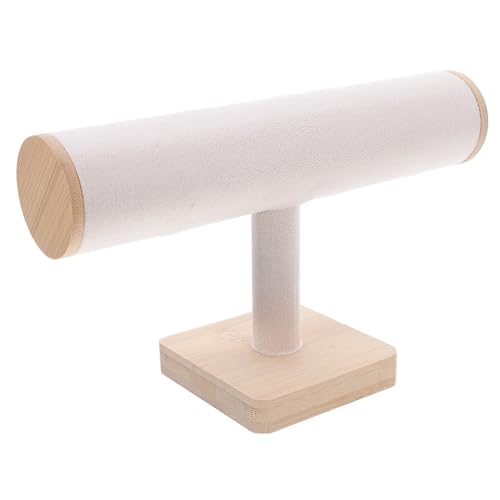 PACKOVE Bar Schmuckständer aus Holz Stabiles Armband Halsketten-display mit Rutschfester Basis Tragbarer Schmuckhalter für Uhren Armreifen Anhänger Vielseitig für Damen und Herren von PACKOVE
