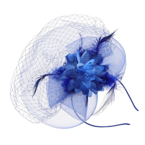 PACKOVE Blauer Mesh Haarschmuck mit Schleier Damen Fascinator Kopfschmuck für Hochzeit Party Karneval Federn Netzstoff Langlebig Hautfreundlich PACKOVE Blauer Mesh Haarschmuck mit Schleier Damen Fascinator Kopfschmuck für Hochzeit Party Karneval Federn Netzstoff Langlebig Hautfreundlich von PACKOVE