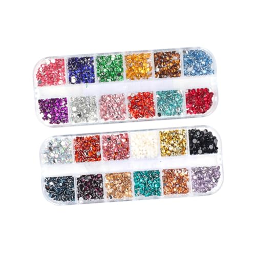 PACKOVE Boxen Nagelart Dekorationen Handgemachte Nagelstuds für DIY Maniküre Fächer mit Farbigen Kunststeinen für Festliche Anlässe PACKOVE Boxen Nagelart Dekorationen Handgemachte Nagelstuds für DIY Maniküre Fächer mit Farbigen Kunststeinen für Festliche Anlässe von PACKOVE