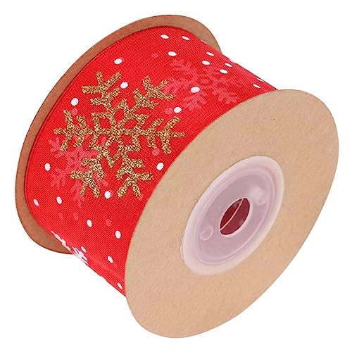 PACKOVE Breites Schneeflocken Band für Diy Bastelarbeiten Dekoratives Geschenkband für Hochzeiten und Weihnachten ca Rot Yards PACKOVE Breites Schneeflocken Band für Diy Bastelarbeiten Dekoratives Geschenkband für Hochzeiten und Weihnachten ca Rot Yards von PACKOVE
