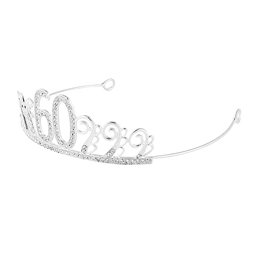 PACKOVE Geburtstagstorte Topper Silber Kristall Krone Für Party Elegante Kuchen Zubehör PACKOVE Geburtstagstorte Topper Silber Kristall Krone Für Party Elegante Kuchen Zubehör von PACKOVE