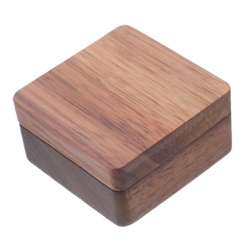 PACKOVE Holz Münzbox Mit Magnetverschluss Und Innenfutter Für Münzen Medaillen Und Anstecknadeln Aus Walnussholz Mit Natürlicher Holzstruktur Und Praktischem Design von PACKOVE