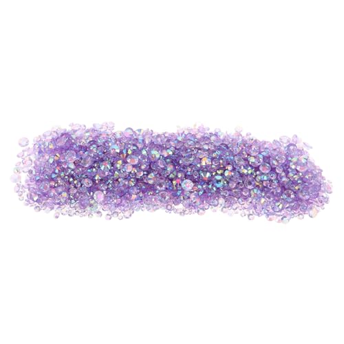 PACKOVE Jelly Resin Flatback Rhinestones Nail Charms für DIY Nail Art Scrapbooking und Telefonhüllen Flache Resin Schmucksteine in Gemischten für Kreative Bastelprojekte von PACKOVE