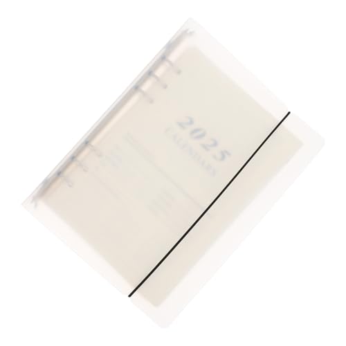 PACKOVE Kalender mit PP Matteinband Abnehmbares Loose Leaf Design Vielseitiger Monats und Tagesplaner Langlebiges Bindesystem Glattes Schreibpapier für Büro und Studium PACKOVE Kalender mit PP Matteinband Abnehmbares Loose Leaf Design Vielseitiger Monats und Tagesplaner Langlebiges Bindesystem Glattes Schreibpapier für Büro und Studium von PACKOVE