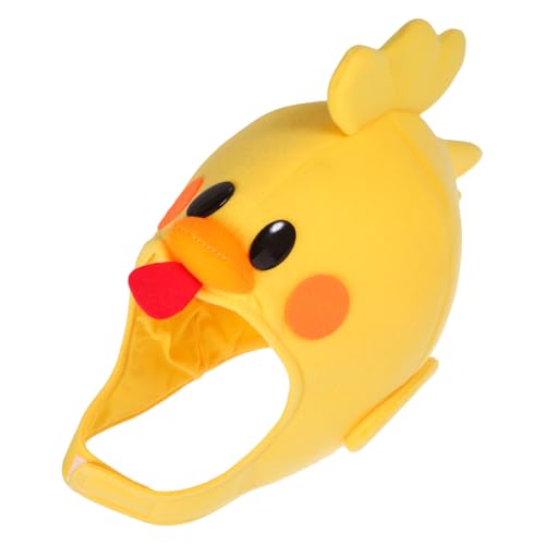 PACKOVE Plüsch Küken Kopfbedeckung Lustige Tiermütze Weiches Kostüm Headgear für Karneval Festival Party Foto Requisiten Verstellbar für Erwachsene PACKOVE Plüsch Küken Kopfbedeckung Lustige Tiermütze Weiches Kostüm Headgear für Karneval Festival Party Foto Requisiten Verstellbar für Erwachsene von PACKOVE