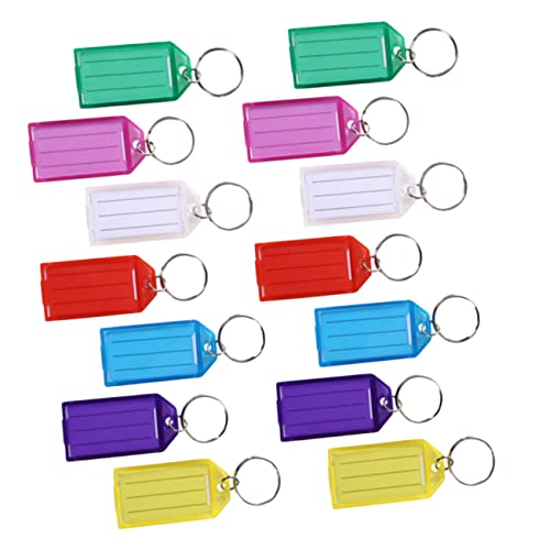 PACKOVE Schlüsselanhänger Mit Etikett Fensteranhänger Schlüsselring Gepäckanhänger Schlüsselanhänger Mit Organisationsschlüsselanhänger von PACKOVE