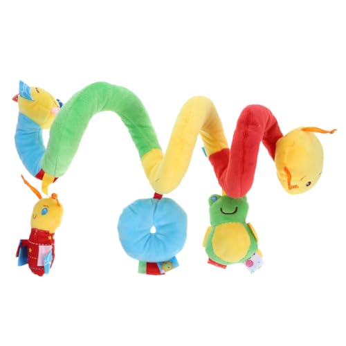 PACKOVE Spiralspielzeug, Kinderwagen-Mobile, Samtstoff, Mehrfarbig, 50 cm PACKOVE Spiralspielzeug, Kinderwagen-Mobile, Samtstoff, Mehrfarbig, 50 cm von PACKOVE