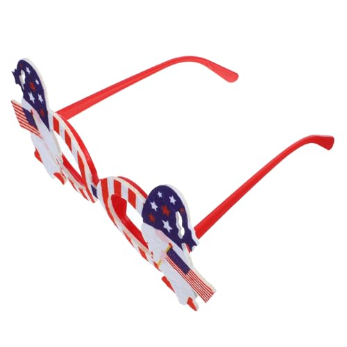 PACKOVE Unabhängigkeitstagbrille Brillen zwerghamster lustige Brille Gedenktagsbrille dekorative Gläser Partybrille bilden Requisiten Tag der Unabhängigkeit Geschenk Kind schmücken Plastik von PACKOVE