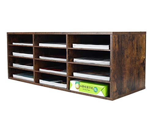 PAG 12 Fächer Verstellbarer Dokumentenablage aus Holz,Holz-Literatur-Stehsammler,Aktensortierer Briefablage A4 Zeitschriftenständer,für Büro/Zuhause/Schule, Antik Braun PAG 12 Fächer Verstellbarer Dokumentenablage aus Holz,Holz-Literatur-Stehsammler,Aktensortierer Briefablage A4 Zeitschriftenständer,für Büro/Zuhause/Schule, Antik Braun von PAG