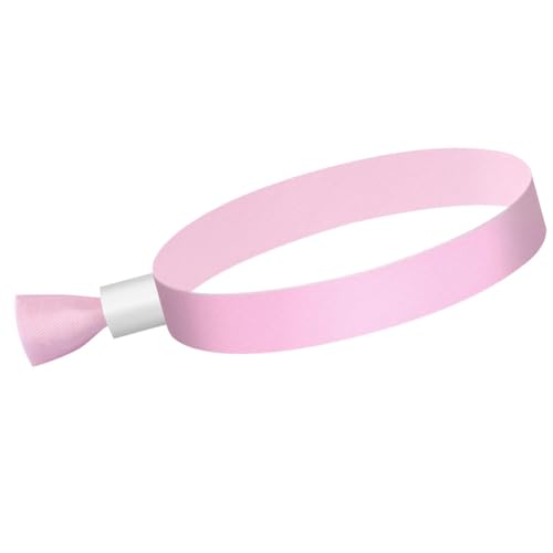 PAGJHRFJG 100 Stück Stoff-Event-Armbänder für Veranstaltungen, für Leichtes Konzert-Handgelenkband (Rosa) von PAGJHRFJG