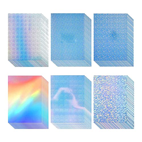 PAGJHRFJG 72 Blatt Holografisches Aufkleberpapier mit Edelsteinsternmustern, A4-GrößE, Bedruckbares Vinyl-Aufkleberpapier, 8,27 X 11,7 PAGJHRFJG 72 Blatt Holografisches Aufkleberpapier mit Edelsteinsternmustern, A4-GrößE, Bedruckbares Vinyl-Aufkleberpapier, 8,27 X 11,7 von PAGJHRFJG