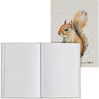 PAGNA Notizbuch Eichhörnchen DIN A5 punktraster, beige Hardcover 128 Seiten von PAGNA