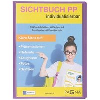 PAGNA School Sichtbuch DIN A4, 20 Hüllen lila von PAGNA